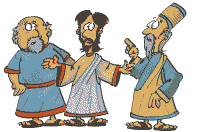 Jesus spricht mit den Juden
